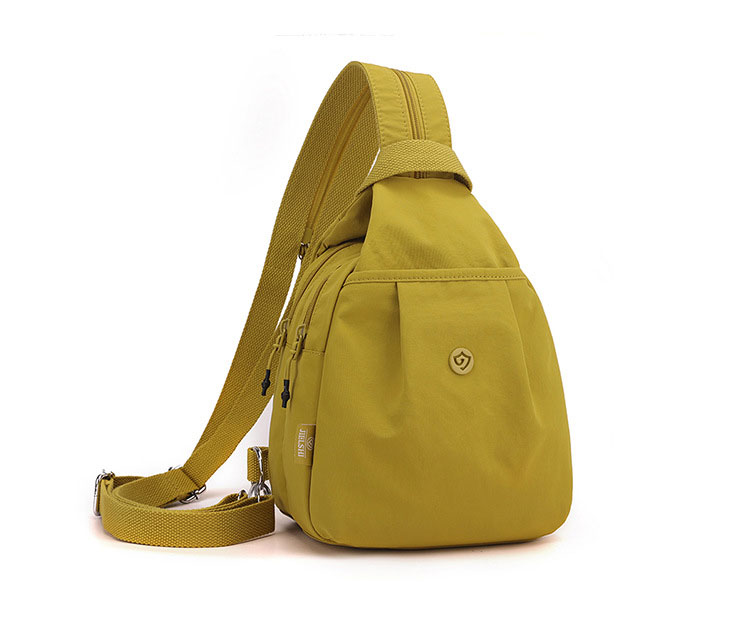 Whatna  ワンショルダーバッグ メンズ レディース 防水・耐摩耗ナイロン 多機能ボディバッグ 胸バッグ 手提げ 肩掛け リュック対応左右付け替え可 iPad mini対応-2