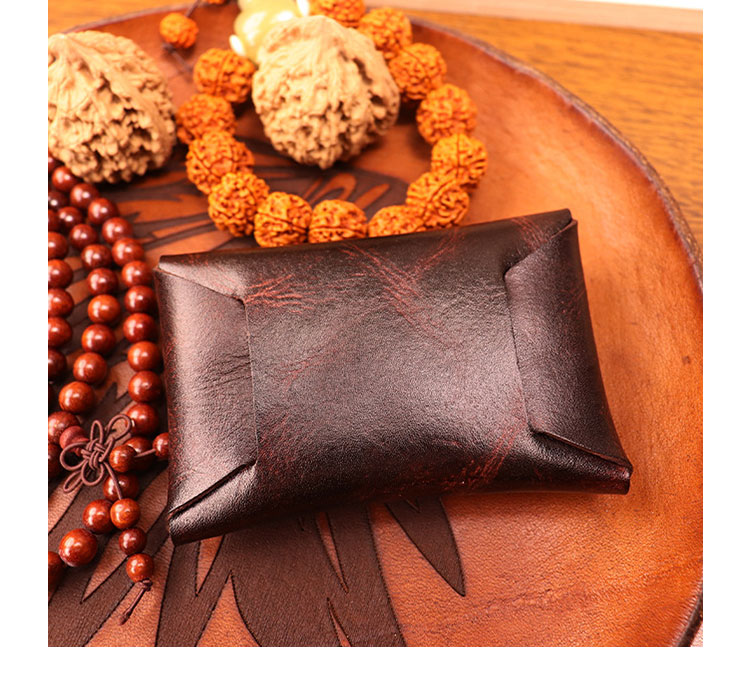 Whatna アンティーク風合い鞣し 天 然 牛 革 小銭入れ コインケース メンズ レディースミニ財布 小さい財布 札入れ カードケース 本革 イヤホン収納ケース SG173-2