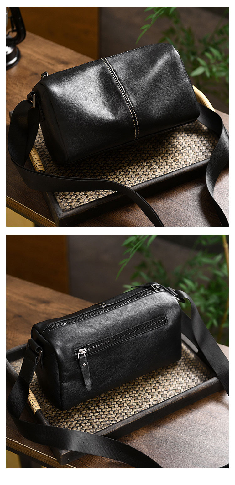 Whatna アンティーク風合い鞣し 天 然 牛 革 ワンショルダーバッグメンズ メッセンジャーバッグ ボディ斜め掛け胸バッグ ビジネス フォーマル 冠婚葬祭 結婚式 肩掛け バッグ紳士用 男性用 9029-1