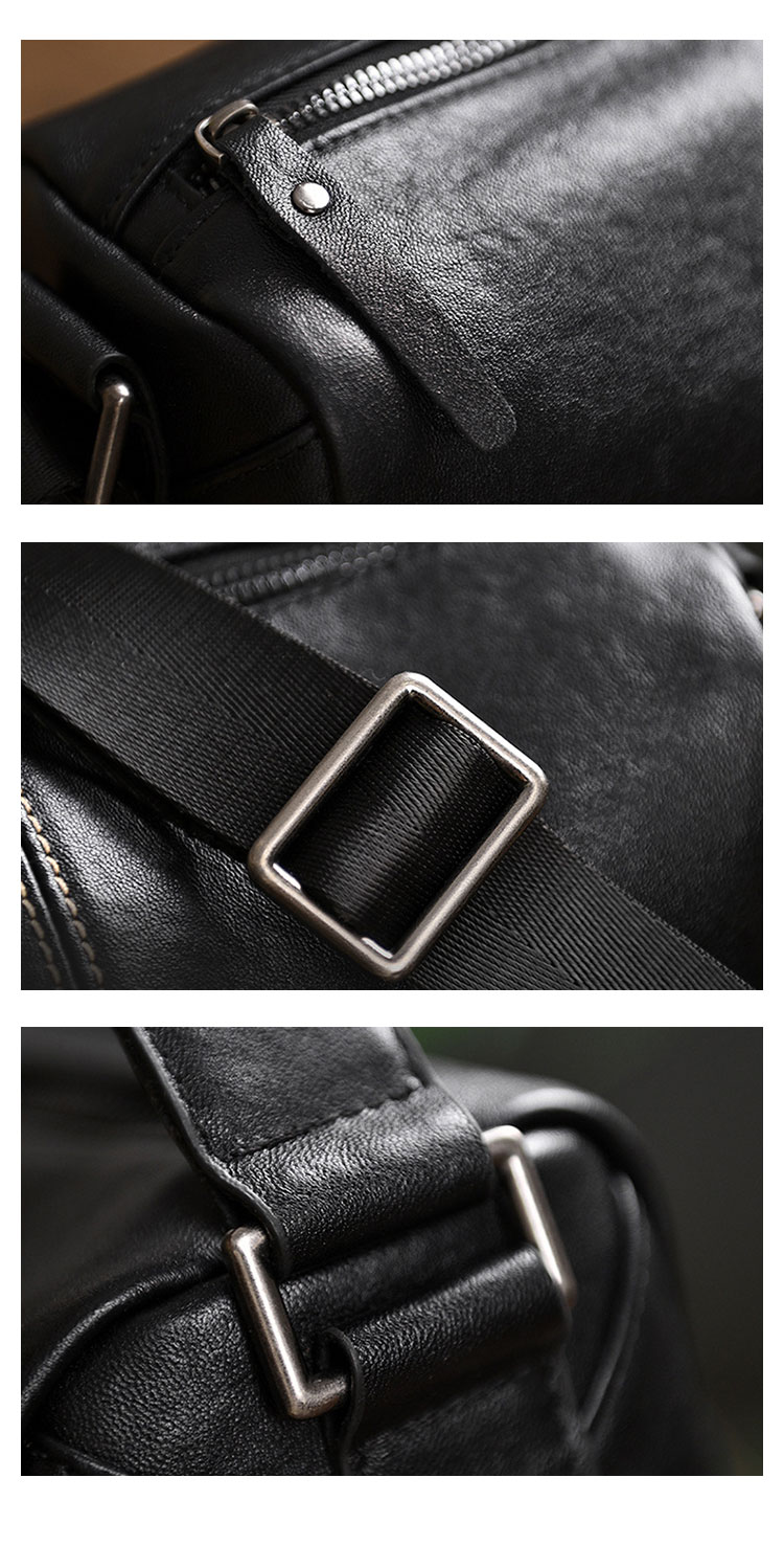 Whatna アンティーク風合い鞣し 天 然 牛 革 ワンショルダーバッグメンズ メッセンジャーバッグ ボディ斜め掛け胸バッグ ビジネス フォーマル 冠婚葬祭 結婚式 肩掛け バッグ紳士用 男性用 9029-4