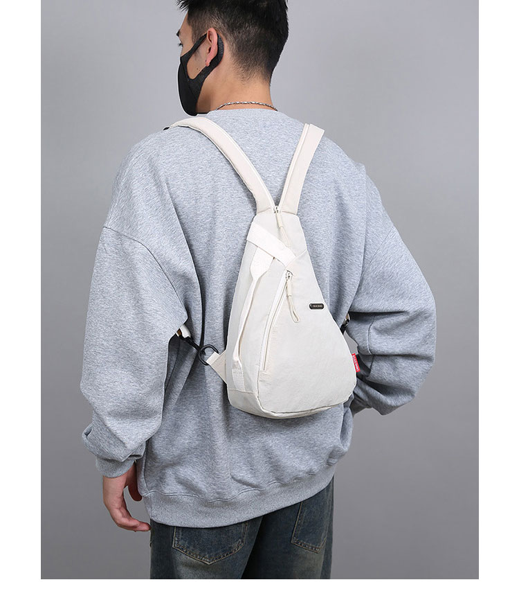 Whatna  ワンショルダーバッグ メンズ レディース 防水・耐摩耗ナイロン 多機能ボディバッグ 胸バッグ 手提げ 肩掛け リュック対応左右付け替え可A4サイズ対応-9