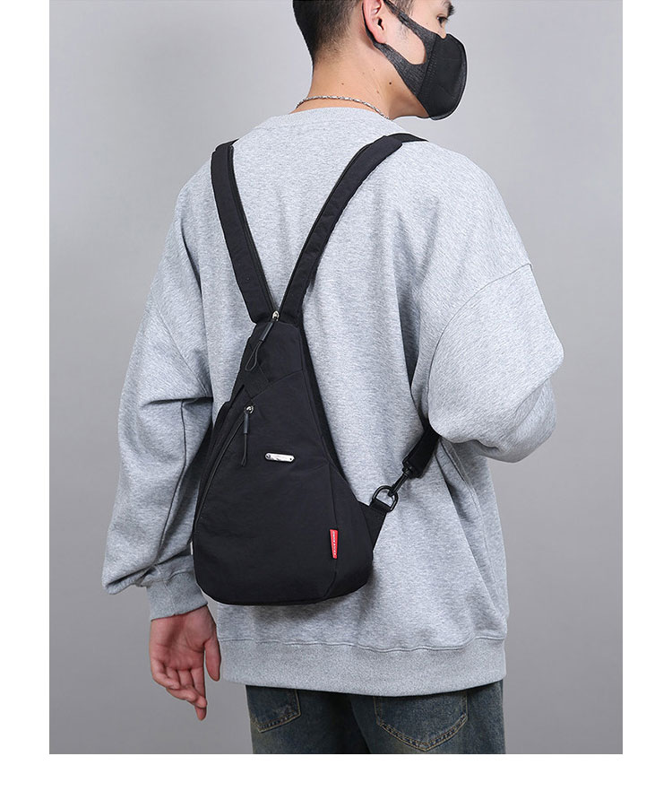 Whatna  ワンショルダーバッグ メンズ レディース 防水・耐摩耗ナイロン 多機能ボディバッグ 胸バッグ 手提げ 肩掛け リュック対応左右付け替え可A4サイズ対応-14