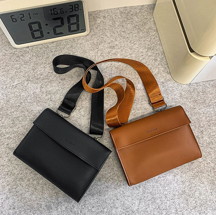 Whatna 革 3WAY メンズ ボディバッグ・クラッチ・ハンドバッグ ─ 斜め掛けOK/着脱式ストラップ/フォーマル・冠婚葬祭対応-1