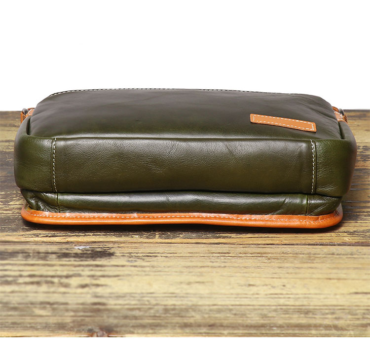 Whatna アンティーク風合い鞣し天 然 牛革ショルダーバッグ メンズ 斜めがけ メッセンジャーバッグ 小さめipad10.5収納可 横 型 本革通勤 通学 結婚式 ビジネス フォーマル 冠婚葬祭 自転車 かばん1899-4