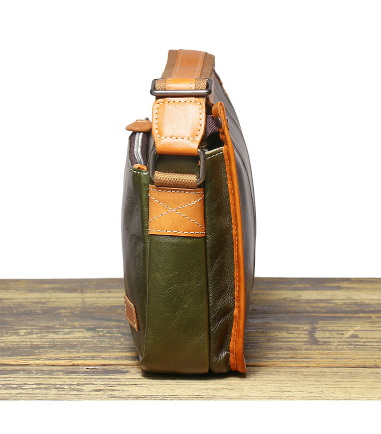 Whatna アンティーク風合い鞣し天 然 牛革ショルダーバッグ メンズ 斜めがけ メッセンジャーバッグ 小さめipad10.5収納可 横 型 本革通勤 通学 結婚式 ビジネス フォーマル 冠婚葬祭 自転車 かばん1899-3