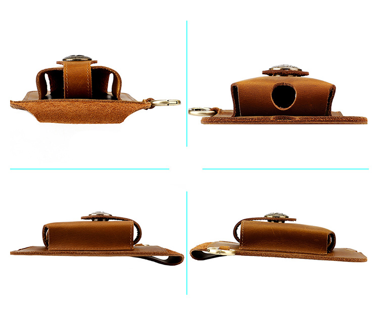 Whatna 天 然 牛革 ウエストポーチ メンズ 腰ポーチ ウエストバッグ 本 革 スマホポーチ 6.7インチスマホ収納可・キーホルダー付き コンパクトポーチ 小物入れ スポーツ ビジネス 旅行 男性 用 6103-7