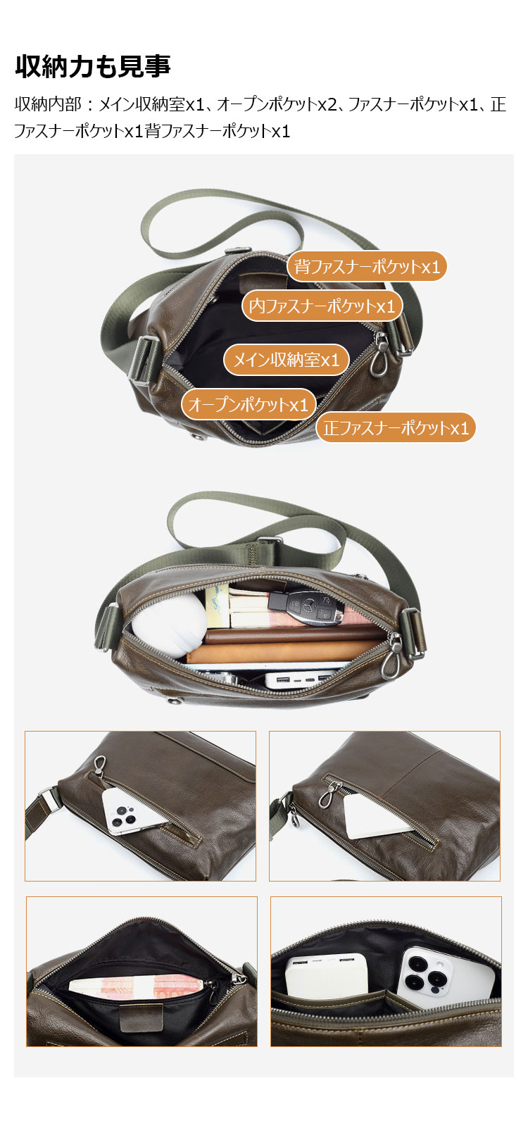 Whatna アンティーク風合い鞣し天 然 牛革ショルダーバッグ メンズ 斜めがけ メッセンジャーバッグ大さめA4サイズ ipad10.5収納可  横 型 本革通勤 通学  結婚式 ビジネス フォーマル 冠婚葬祭  自転車 かばんSE9897-7