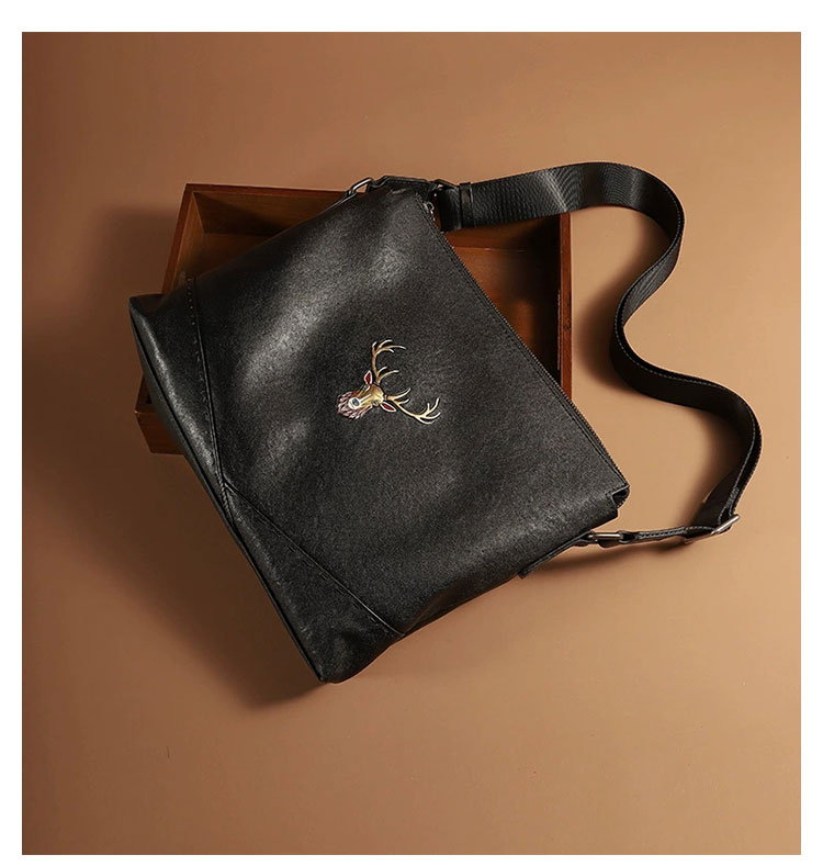 Whatna アンティーク風合い鞣し天 然 牛革ショルダーバッグ メンズ 斜めがけ メッセンジャーバッグ大さめA4サイズ ipad Air13.3収納可  横 型 本 革通勤 通学  結婚式 ビジネス フォーマル 冠婚葬祭  自転車 かばん1682-2-8