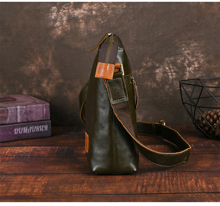 Whatna アンティーク風合い鞣し天 然 牛革ショルダーバッグ メンズ 斜めがけ メッセンジャーバッグ大さめA4サイズ ipad pro 13収納可  横 型 本 革通勤 通学  結婚式 ビジネス フォーマル 冠婚葬祭  自転車 かばん18022-3