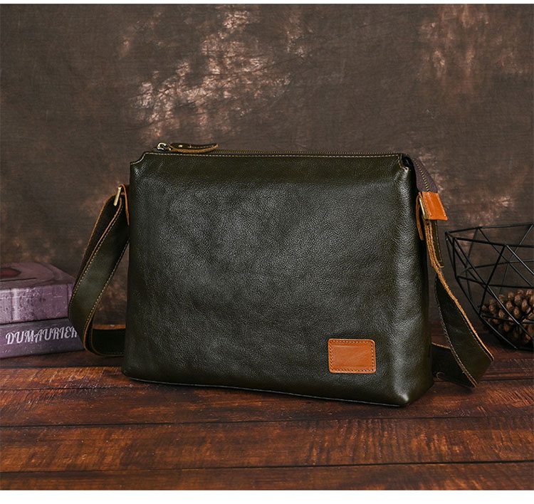 Whatna アンティーク風合い鞣し天 然 牛革ショルダーバッグ メンズ 斜めがけ メッセンジャーバッグ大さめA4サイズ ipad pro 13収納可  横 型 本 革通勤 通学  結婚式 ビジネス フォーマル 冠婚葬祭  自転車 かばん18022-2