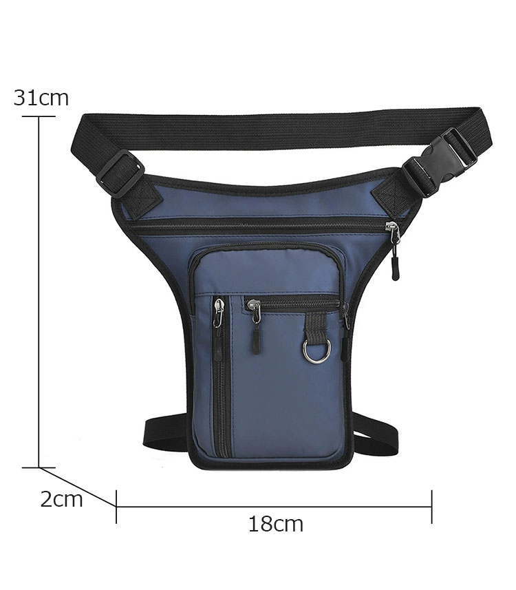 Whatna ミニ ショルダーバッグ メンズ レディース 防水オックスフォード バイク用 ウエストバッグ ウエストポーチ 小型 ボディバッグ 斜めがけ 胸掛け ライダー 男女兼用 通勤 通学 旅行 アウトドア 多機能 軽量 18-8-1