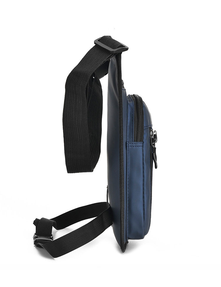 Whatna ミニ ショルダーバッグ メンズ レディース 防水オックスフォード バイク用 ウエストバッグ ウエストポーチ 小型 ボディバッグ 斜めがけ 胸掛け ライダー 男女兼用 通勤 通学 旅行 アウトドア 多機能 軽量 18-8-3