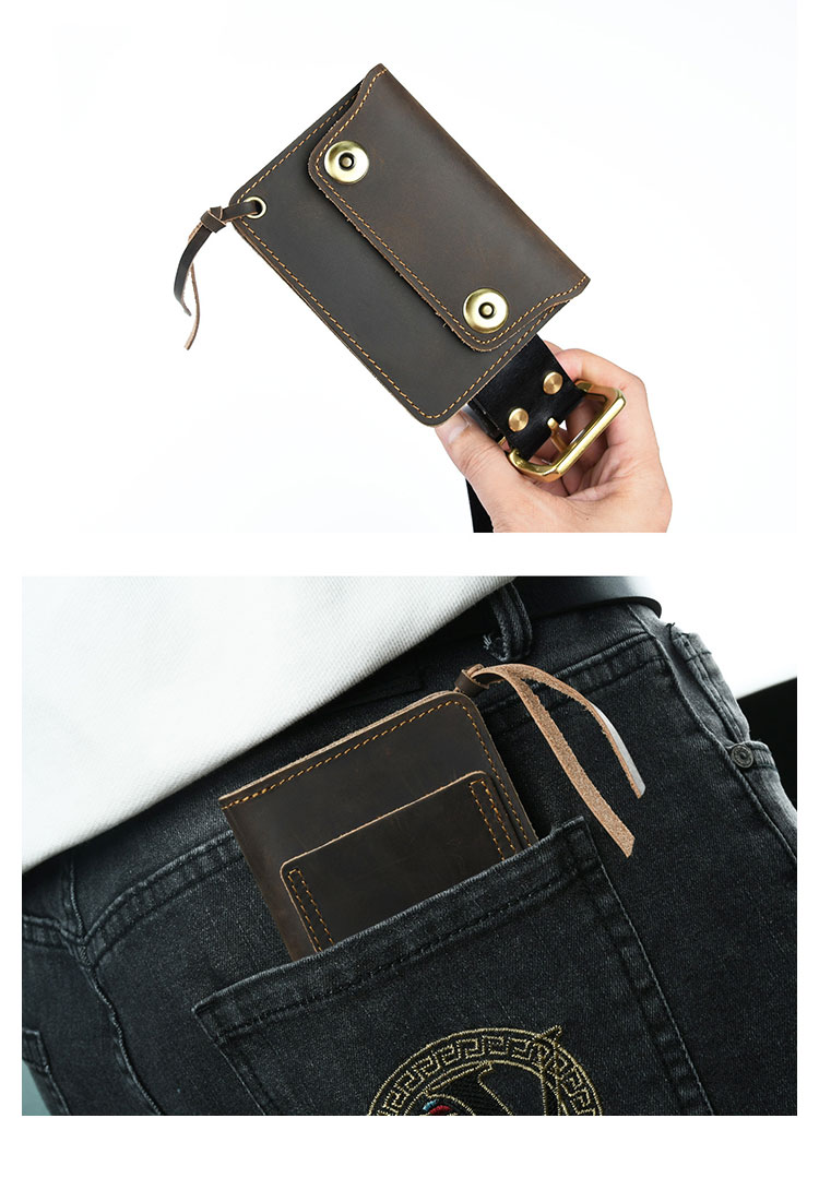 Whatna 牛革 小銭入れ メンズ レディース ミニ財布 クレジットカードケース ウエストポーチ兼用 多機能 コインケース 本革 コンパクト 手のひらサイズ ポケット収納 プレゼントにも最適 PYB-209-4