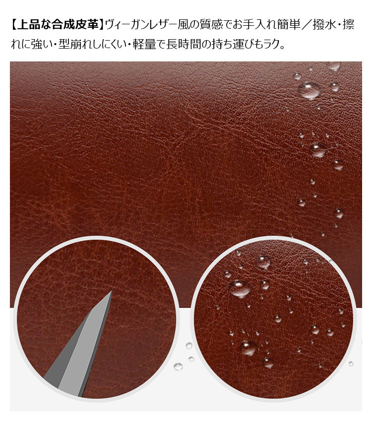 Whatna 革 ミニショルダーバッグ メンズ 3way セカンドバッグ ミニ斜め掛け ボディバッグ ワンショルダー PUレザーIpad mini収納可 横型 手提げ 手持ち カジュアル ビジネス 通学 通勤 SH141-7