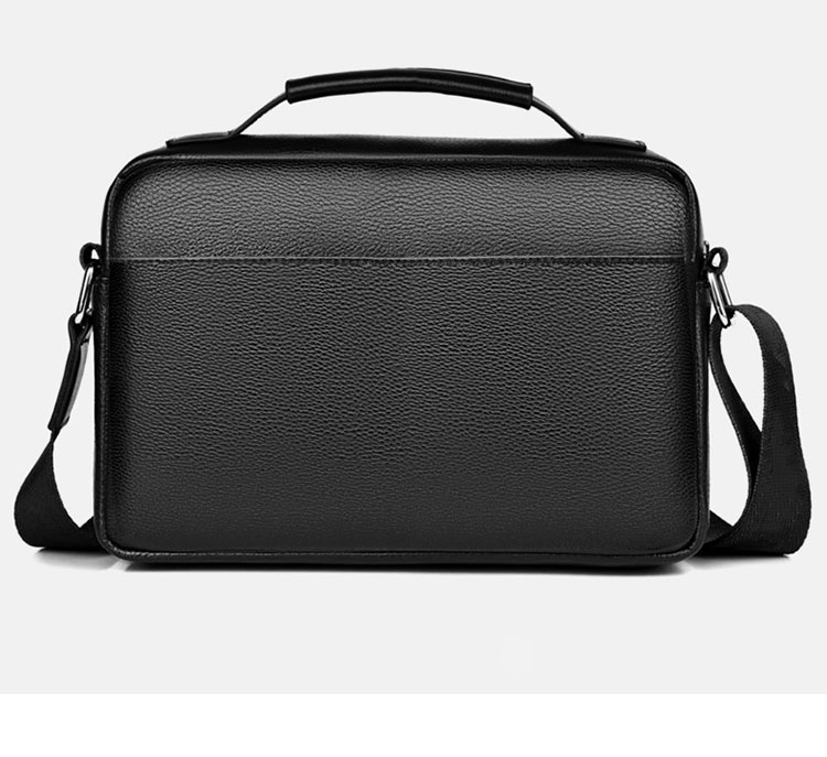 Whatna  ショルダーバッグ メンズ 2WAY 手提げ/斜めがけ 撥水 PUレザー A4対応 多収納 ビジネス 通勤  全2色（黒/ブラウン）-4