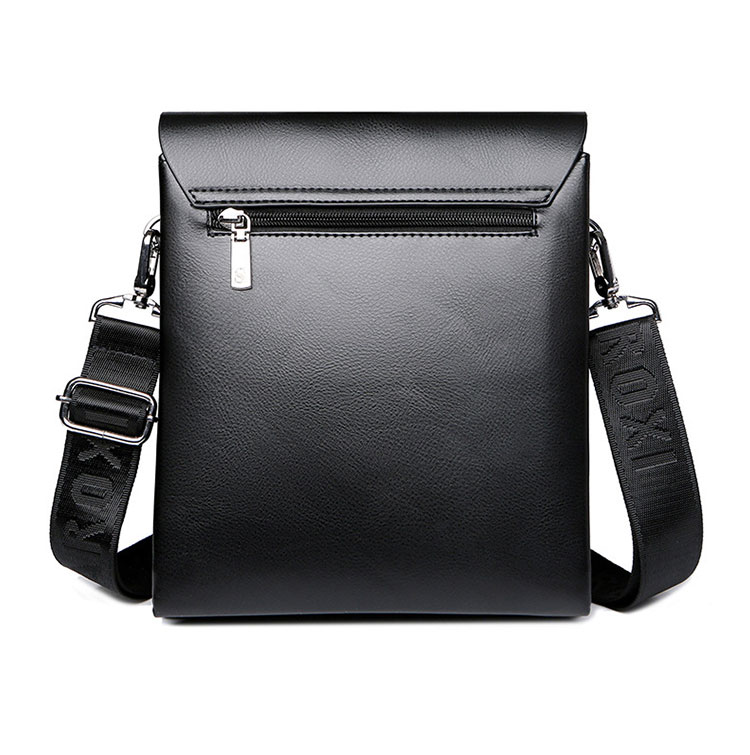 Whatna  ショルダーバッグ メンズ  斜めがけボディバッグ 胸バッグ PUレザー 大容量 3室の仕切り多収納ポケット 通勤 通学 旅行-4