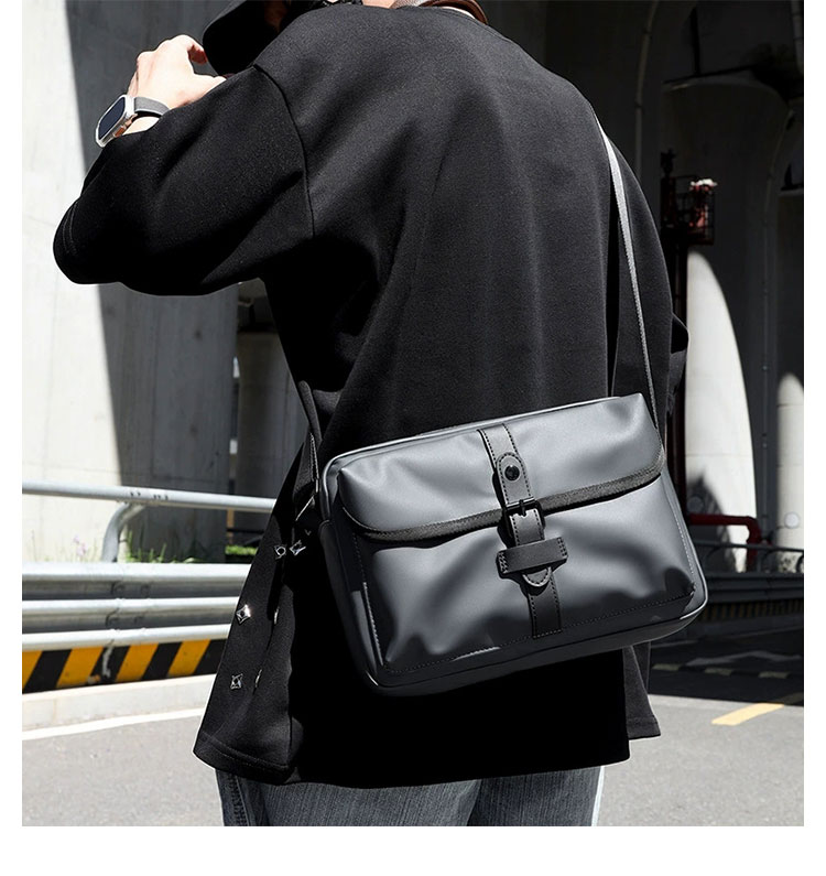 Whatna  ワンショルダー メンズ  ボディバッグ 斜め掛け 肩掛け 胸バッグ メッセンジャーバッグ 小さい 軽くて持防 水性が高い 男女兼用-9