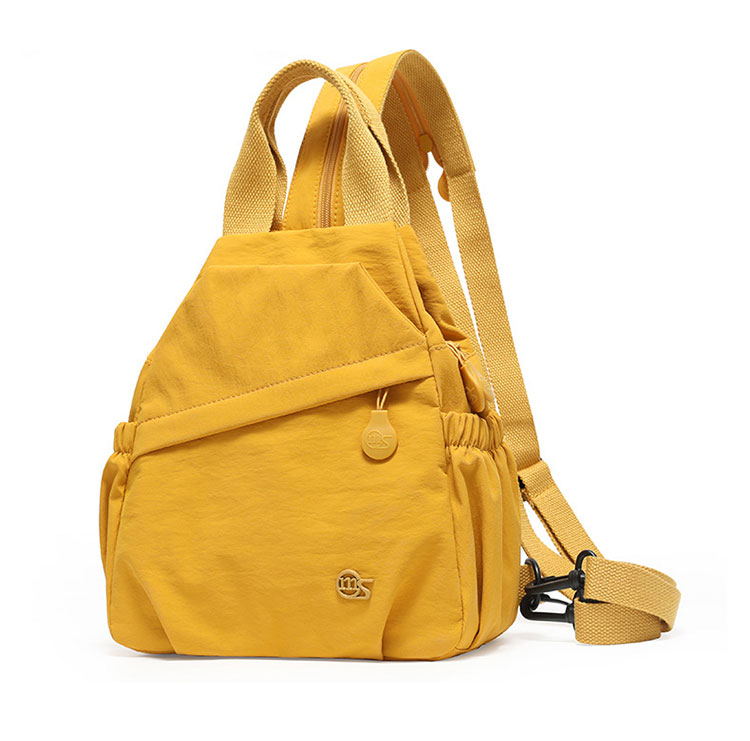 Whatna  ワンショルダーバッグ メンズ レディース 防水・耐摩耗ナイロン 2室仕切 ポケットが多い 多機能ボディバッグ 胸バッグ トート 肩掛け リュック対応左右付け替え可 ipad  9.7対応-2