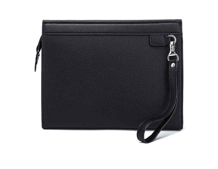 Whatna  クラッチバッグメンズ 手持ち セカンドバッグ カードポケット×6  iPad 9.7インチ収納可 厚手PUレザー  通勤 通学 ビジネス 冠婚葬祭-4