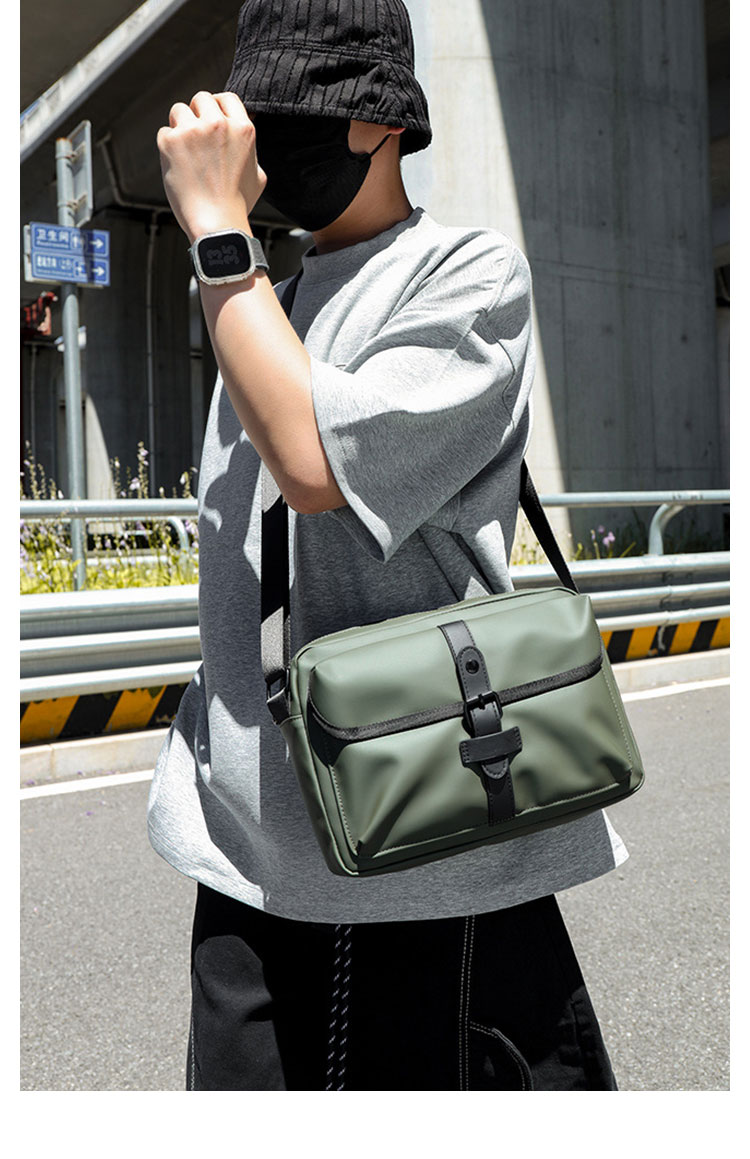 Whatna  ワンショルダー メンズ  ボディバッグ 斜め掛け 肩掛け 胸バッグ メッセンジャーバッグ 小さい 軽くて持防 水性が高い 男女兼用-10