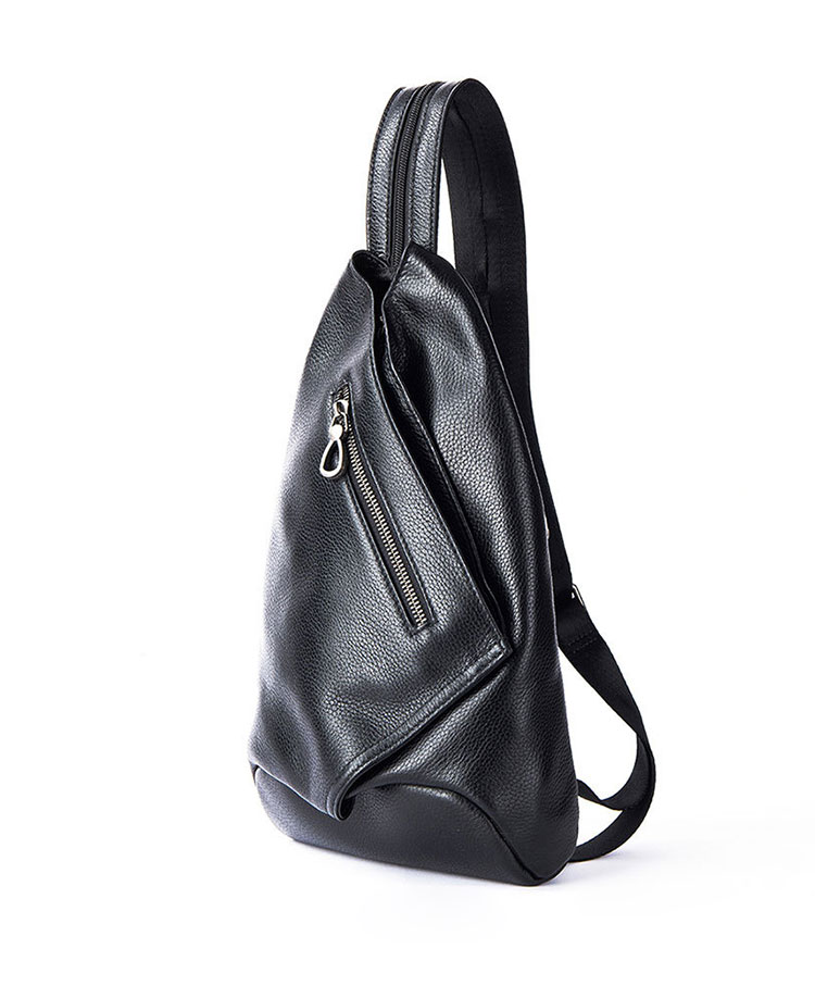 Whatna アンティーク風合い鞣し天 然 牛 革 ワンショルダーメンズ 3way ボディ斜め掛け 胸バッグ 肩掛け リュックバック本革 厚手 レザー  左右付け替え可能JD772-2