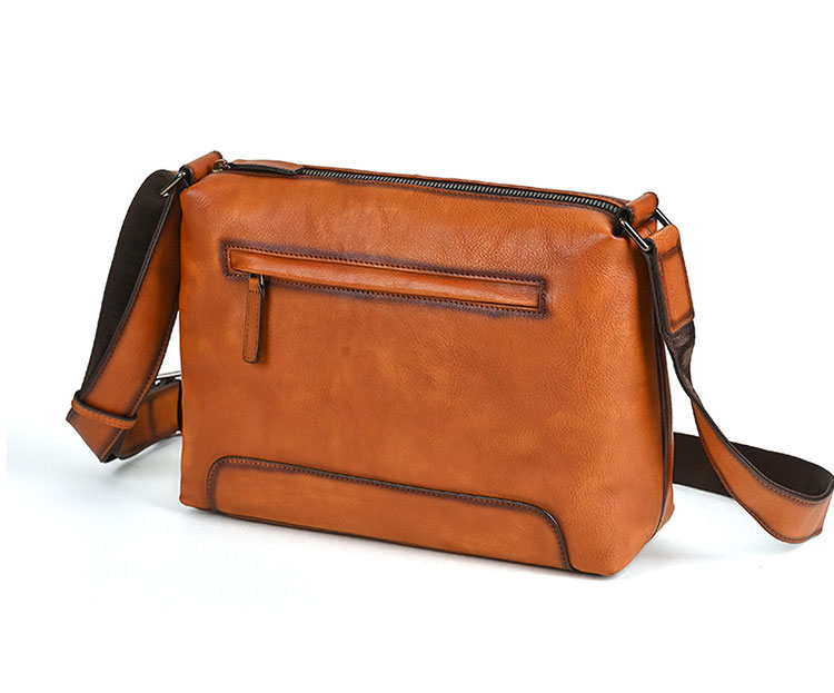 Whatna アンティーク風合い鞣し天 然 牛革ワンショルダー メンズ 斜めがけボディバッグ メッセンジャーバッグ大さめA4 ipad 10.5収納可 横 型 通勤 通学 結婚式 ビジネス フォーマル 冠婚葬祭 自転車 かばん13810-1