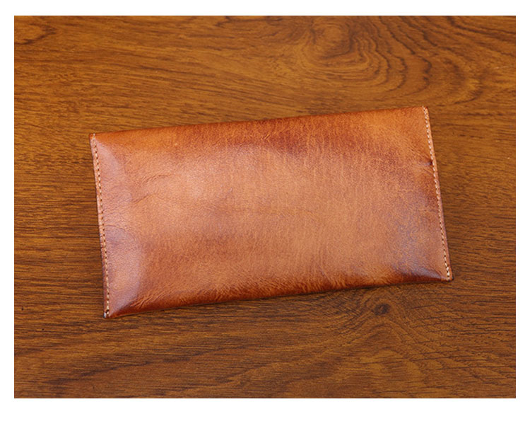 Whatna アンティーク風合い鞣し天 然 牛 革ミニセカンドバッグ メンズ 薄型 長財布小さ 本 革 厚手 レザー 小銭入れ 札入れ 手持ち 結婚式 フォーマル ビジネス 冠婚葬祭 男性用 紳士用 SG653-4