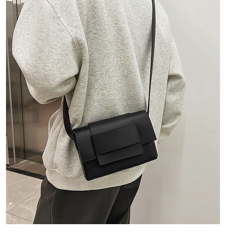 Whatna  ショルダーバッグメンズ ボディバッグ iPad mini収納可 厚手PUレザー小型 斜め掛け 肩掛け・胸掛け 男女兼用 通勤 通学 ビジネス 冠婚葬祭-10