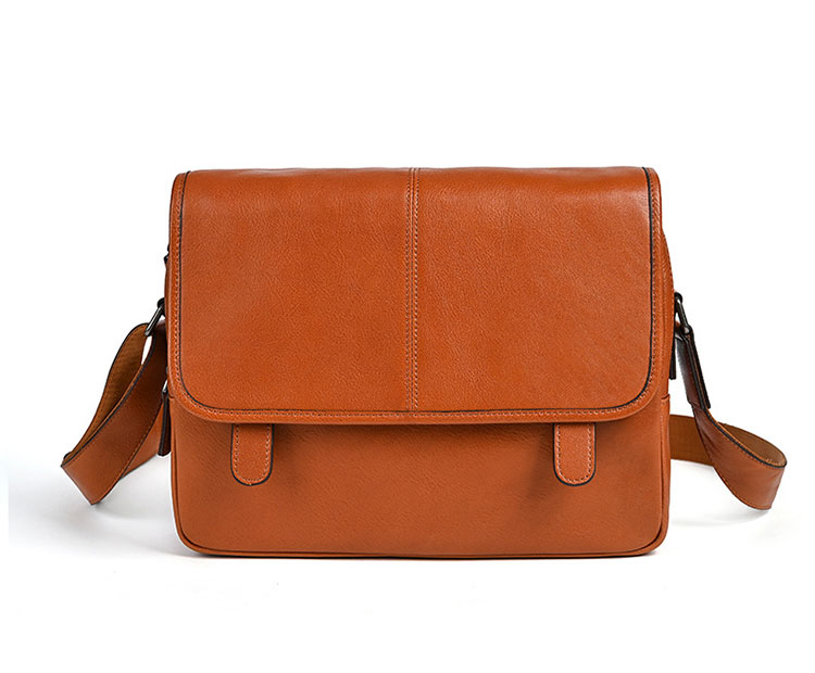 Whatna アンティーク風合い鞣し天 然 牛革 ショルダーバッグ メンズ 斜め掛けボディ胸バッグA4サイズipad 13収納可 2室仕切 肩掛け 通勤 通学 ビジネスバッグ 小さめメッセンジャーバッグ自転車 かばん男性用 17012-1
