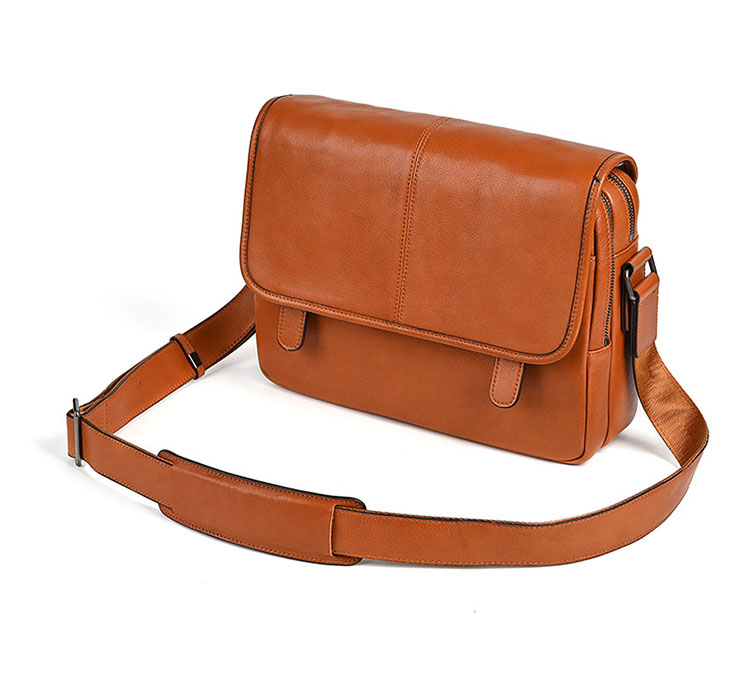 Whatna アンティーク風合い鞣し天 然 牛革 ショルダーバッグ メンズ 斜め掛けボディ胸バッグA4サイズipad 13収納可 2室仕切 肩掛け 通勤 通学 ビジネスバッグ 小さめメッセンジャーバッグ自転車 かばん男性用 17012-3