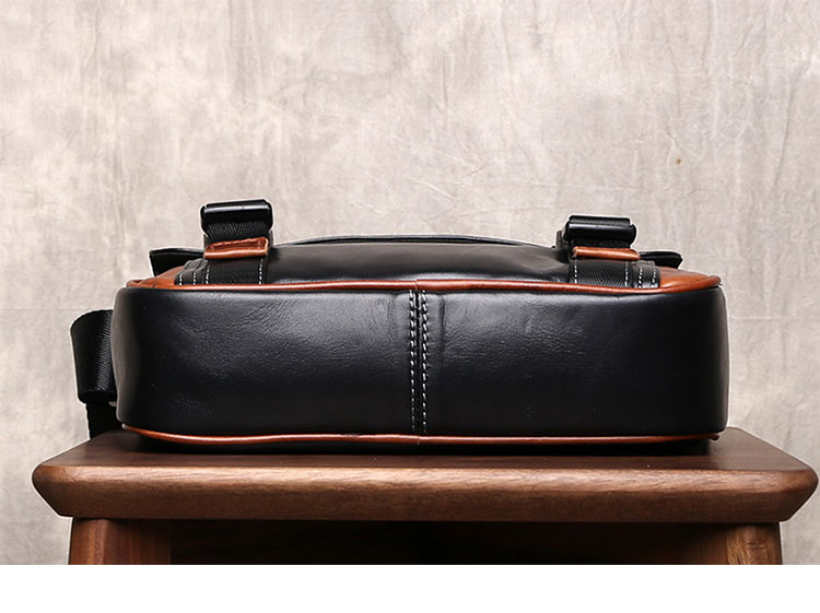 Whatna アンティーク風合い鞣し天 然 牛革 ショルダーバッグ メンズ 斜め掛けボディ胸バッグIpad 9.7収納可 肩掛け 通勤 通学 ビジネスバッグ 小さめメッセンジャーバッグ自転車 かばん男性用 2004-5