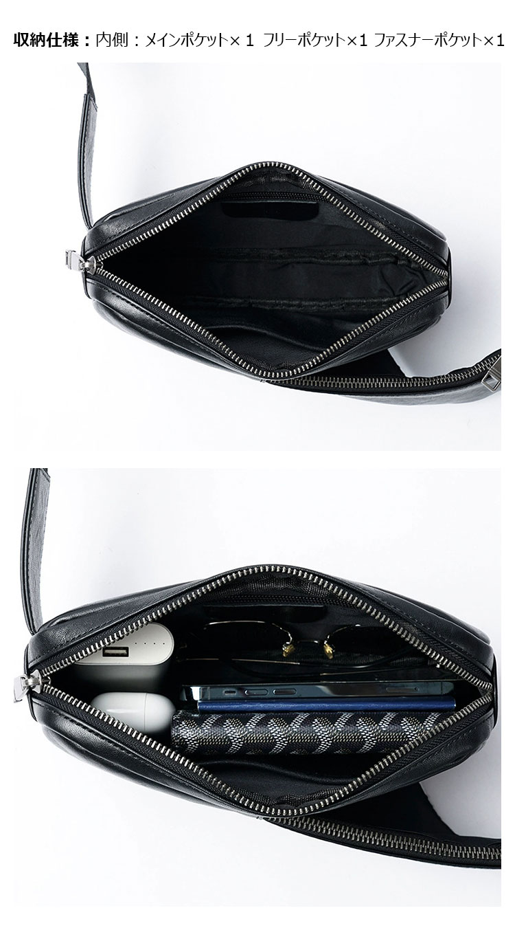 Whatnaアンティーク風合い鞣し天 然牛 革 斜めがけ ボディバッグ ワンショルダー メンズ ウエストポーチ 本革 厚手 レザー7042-5