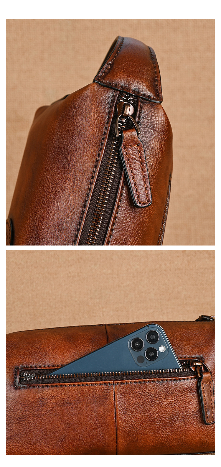 Whatna アンティーク風合い鞣し天 然 牛革2way ミニセカンド バッグ メンズ 手提げ クラッチ 手持ち ハンド バッグ小さ ボックス型  本革 フォーマル 冠婚葬祭 結婚式 紳士用 男性用 黑 ブラウン 2041-8