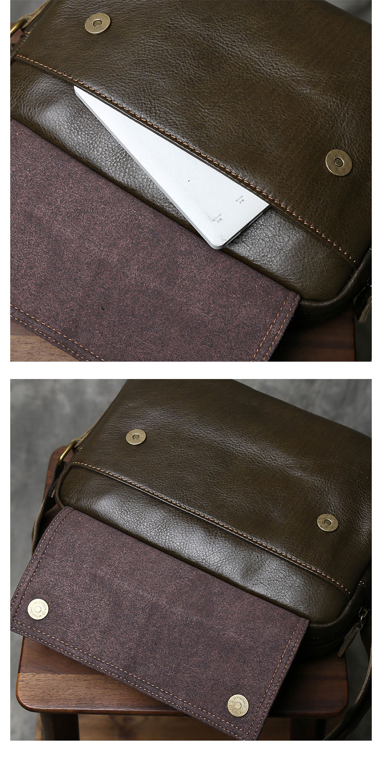 Whatna アンティーク風合い鞣し天 然 牛革 ショルダーバッグ メンズ  斜め掛けボディ胸バッグA4サイズ ipad 10.5収納可 肩掛け 通勤 通学 ビジネスバッグ 小さめメッセンジャーバッグ自転車 かばん男性用 2051-9