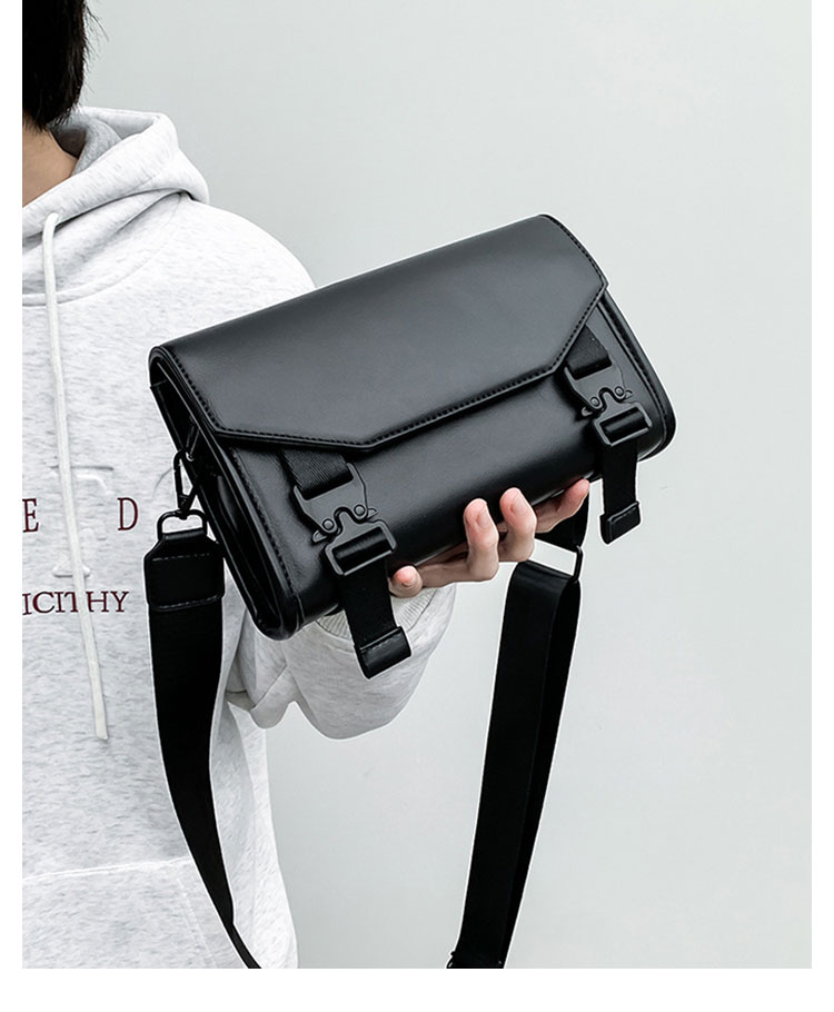 Whatna ボディバッグ メンズ 3way ショルダーバッグ クラッチバッグ 手持ち 斜め掛け 肩掛け 取り外し可能ストラップ iPad mini収納可 PUレザー 軽量 コンパクト 通勤 通学 旅行 ビジネス カジュアル おしゃれ 鞄-8