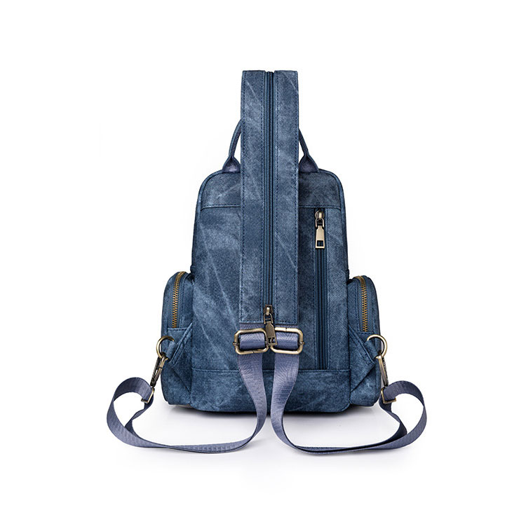 Whatna  ボディバッグ 4way メンズ レディース ショルダーバッグ リュック 手提げ 斜め掛け 胸掛け 8ポケット ダブルファスナー iPad 10.5インチ収納可 PUレザー 合成皮革 大容量 通勤 通学 旅行 ビジネス カジュアル おしゃれ 鞄-3