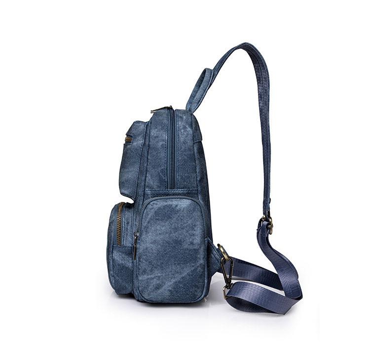 Whatna  ボディバッグ 4way メンズ レディース ショルダーバッグ リュック 手提げ 斜め掛け 胸掛け 8ポケット ダブルファスナー iPad 10.5インチ収納可 PUレザー 合成皮革 大容量 通勤 通学 旅行 ビジネス カジュアル おしゃれ 鞄-2