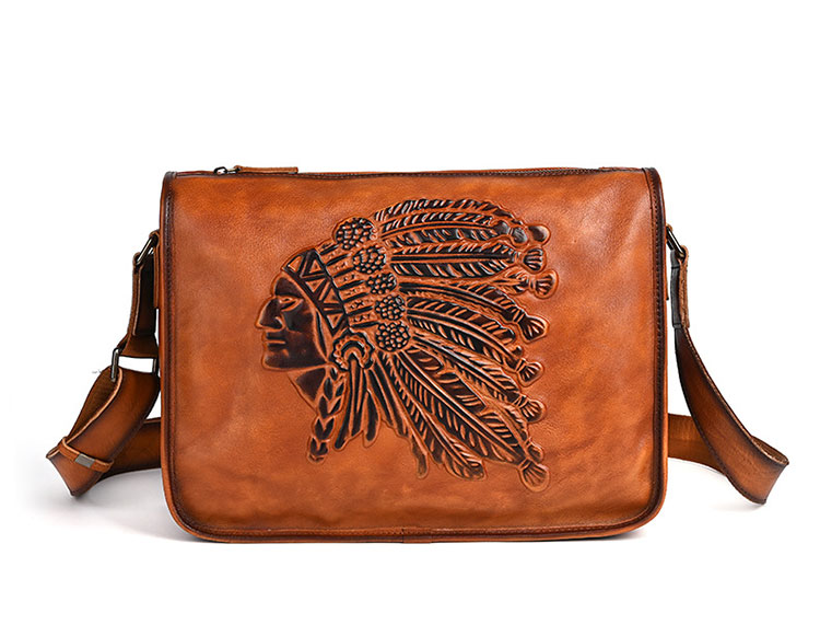 Whatna アンティーク風合い鞣し天 然 牛革 ショルダーバッグ メンズ  斜め掛けボディ胸バッグ A4サイズ収納可 肩掛け ビジネス 通勤 通学   大さめ メッセンジャーバッグ自転車 かばん男性用13817-1