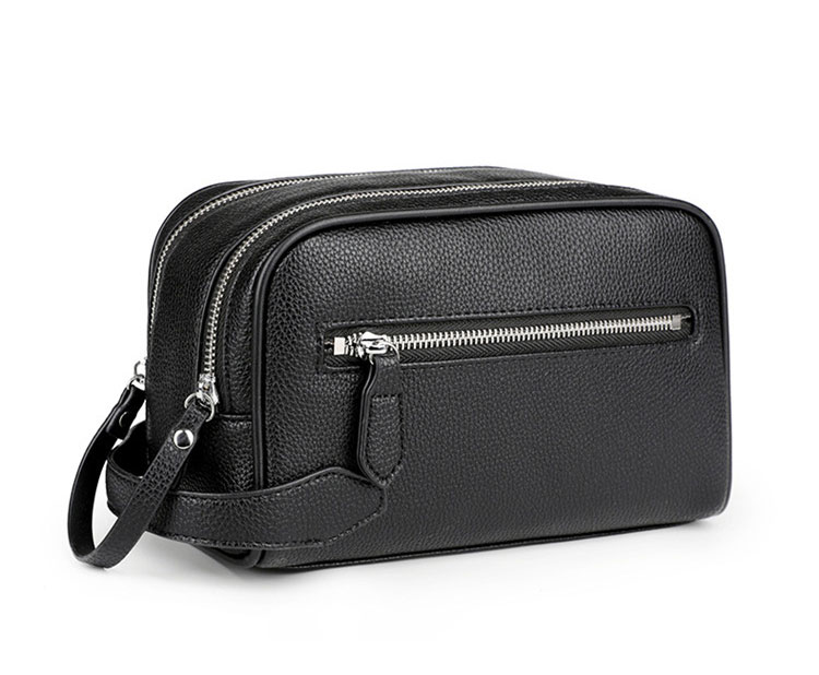 Whatna セカンドバッグ メンズ 2way pu レザー ボックス型ハンドバッグ  クラッチ 手持ち 手提げ 化粧 バッグフォーマル 結婚式 葬式 冠婚葬祭 パーティー バッグ-1