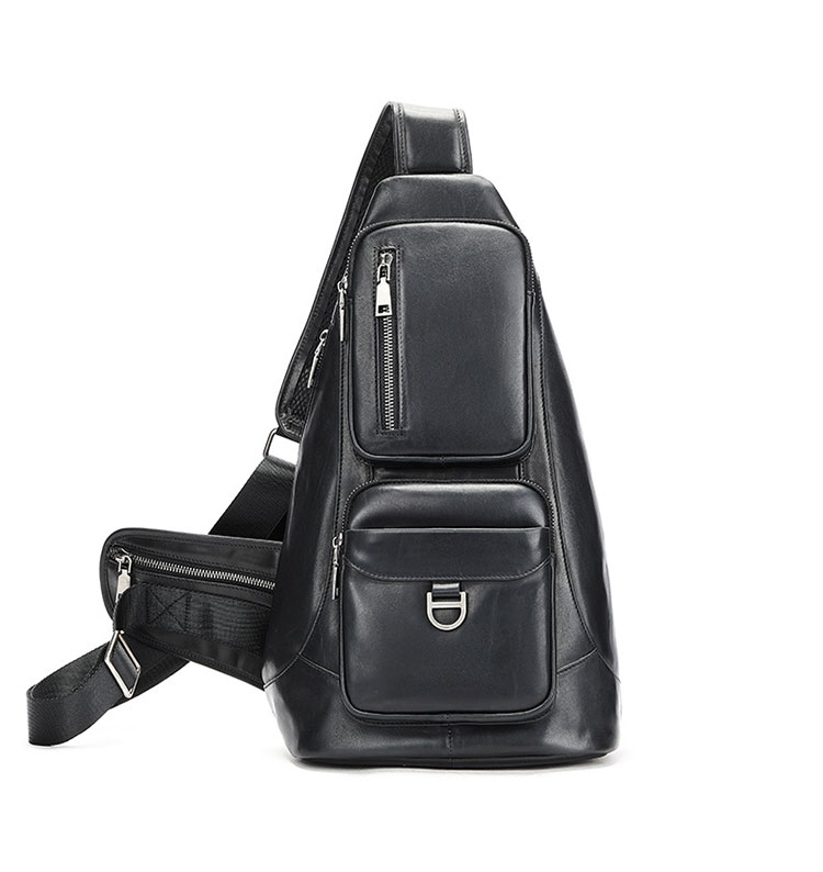 Whatna アンティーク風合い鞣し天 然牛 革 斜めがけ ボディバッグ ワンショルダーメンズ 本革 厚手  レザー 9176-1