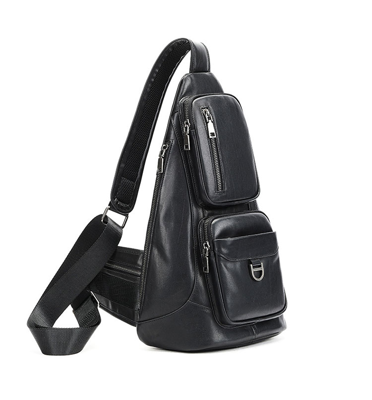 Whatna アンティーク風合い鞣し天 然牛 革 斜めがけ ボディバッグ ワンショルダーメンズ 本革 厚手  レザー 9176-2