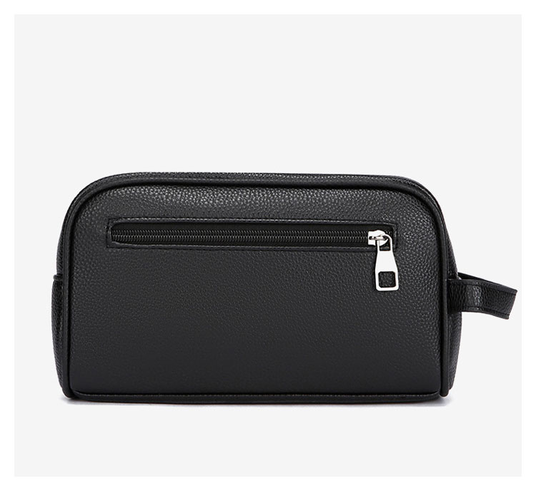 Whatna  セカンドバッグ メンズ  pu レザー ボックス型ハンドバッグ  クラッチ 手持ち 手提げ 化粧 バッグフォーマル 結婚式 葬式 冠婚葬祭 パーティー バッグ-1