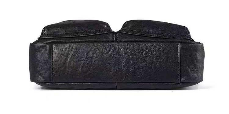 Whatnaアンティーク風合い鞣し天 然牛 革 斜めがけ ボディバッグ ワンショルダーメンズ 本革 厚手  レザー A4サイズ1808-5