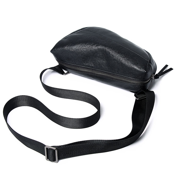 Whatnaアンティーク風合い鞣し天 然牛 革 斜めがけ ボディバッグ ワンショルダーメンズ 本革 厚手  レザー 2712D-2