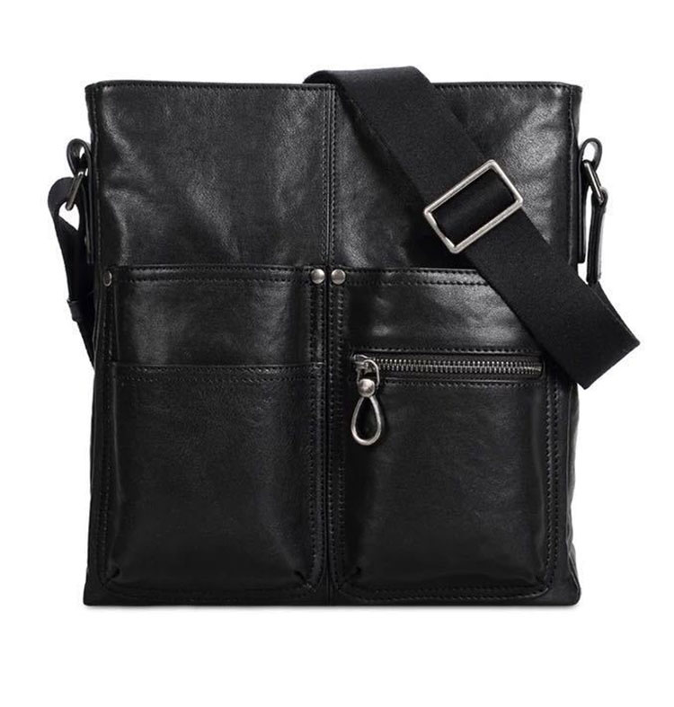 Whatnaアンティーク風合い鞣し天 然牛 革 斜めがけ ボディバッグ ワンショルダーメンズ 本革 厚手  レザー A4サイズ1808-2