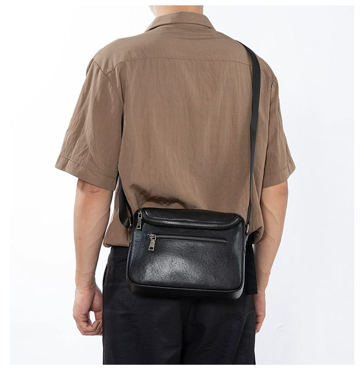 Whatnaアンティーク風合い鞣し天 然 牛革 ショルダーバッグ メンズ 斜め掛けボディ胸バッグ 横 Ipad10.5収納可肩掛け ビジネス 通勤 通学 大さめ メッセンジャーバッグ自転車 かばん男性用7038-9