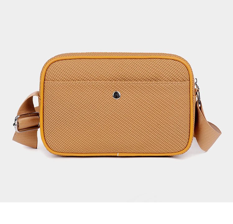 Whatna ショルダーバッグ メンズ ミニ 2way 斜め掛け 胸掛け ボディバッグ 軽量 PUレザー 合成皮革 23×15cm 小型 3色展開 ブラック/カーキ/ブラウン 通勤 通学 旅行 カジュアル 鞄-6