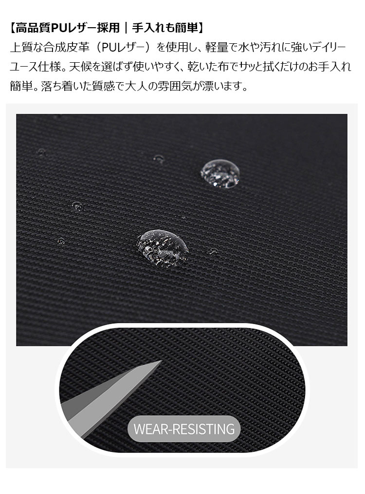 Whatna  ショルダーバッグ メンズ 斜め掛け 胸掛け ホーボーバッグ 大容量 軽量 PUレザー 合くったりワンショルダー 38×22cm 通勤 通学 旅行 カジュアル 鞄-9