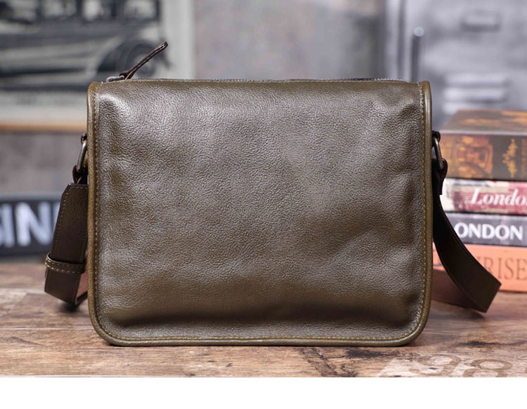 Whatnaアンティーク風合い鞣し天 然 牛革 ショルダーバッグ メンズ 斜め掛けボディ胸バッグ ipad10.5収納可 肩掛け ビジネス 通勤 通学 小さめ メッセンジャーバッグ自転車 かばん男性用 2615-2