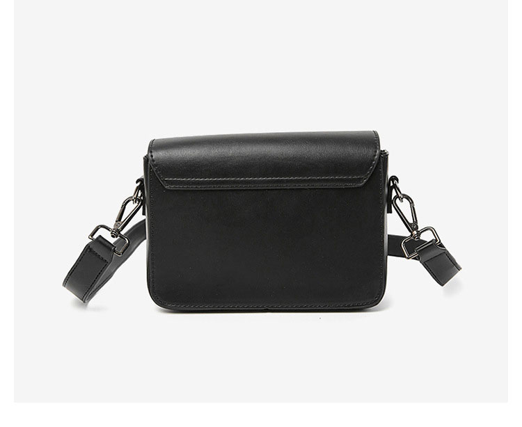 Whatna ショルダーバッグ メンズ ミニ ボディバッグ 2way 胸掛け 横型 フラップ式 ボックスバッグ バックル式 防犯 脱着式ストラップ 小型タブレット収納可 PUレザー 軽量 20×13cm 通勤 通学 旅行-4